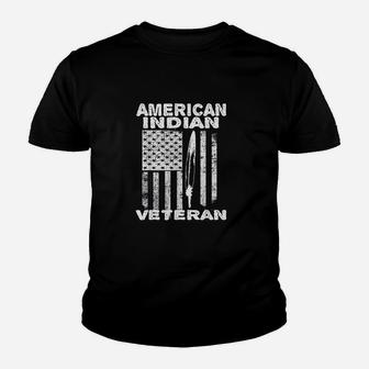 Native American Veteran Youth T-shirt | Crazezy AU