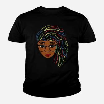 Natural Hair Strong Black Women Beautiful Afro Gift Female Youth T-shirt | Crazezy