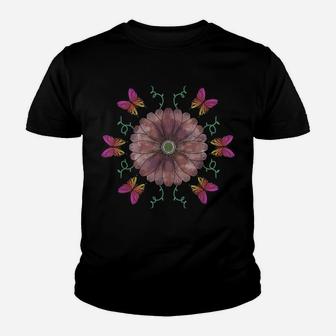 Nature Insect Lepidopterist Flower Beautiful Butterfly Youth T-shirt | Crazezy
