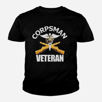Navy Corpsman Navy Veteran Gift Ideas Youth T-shirt | Crazezy