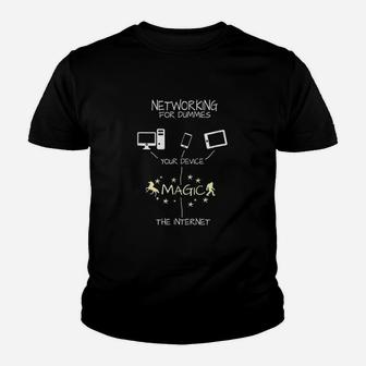 Networking For Dummies Magic Internet Youth T-shirt | Crazezy UK