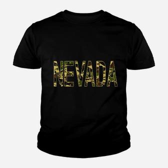 Nevada Camo Distressed Youth T-shirt - Monsterry