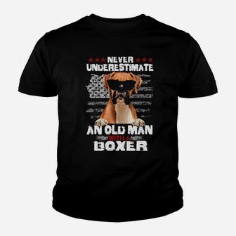 Never Underestimate An Old Man With A Boxer Youth T-shirt - Monsterry AU
