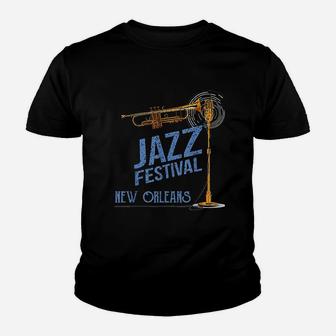 New Orleans Festival Of Jazz Music Youth T-shirt - Thegiftio UK