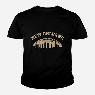 New Orleans Skyline New Orleans Football Youth T-shirt - Thegiftio UK