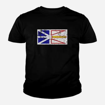 Newfoundland Flag Canadian Province Retro Youth T-shirt | Crazezy AU