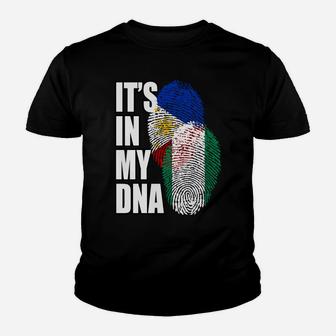 Nigerian And Filipino Dna Mix Flag Heritage Sweatshirt Youth T-shirt | Crazezy CA