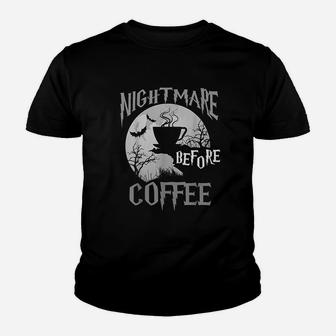 Nightmare Before Coffee Youth T-shirt | Crazezy DE