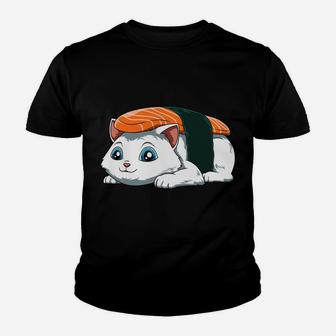Nigiri Cat Sushi Chefs Cat Sushi Lovers Sushi Cats Youth T-shirt | Crazezy