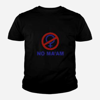 No Maam Adjustable Trucker Hat Mesh Youth T-shirt | Crazezy