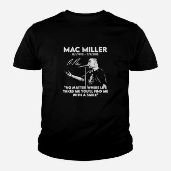 No Matter Where Life Takes Me You Will Find Me With A Smile Youth T-shirt | Crazezy DE