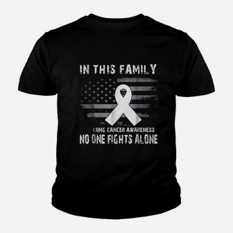 No One Fights Alone Youth T-shirt | Crazezy