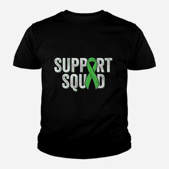 Non- Hodgkins Lymphoma Support Squad Lime Green Awareness Youth T-shirt | Crazezy UK