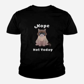 Nope Not Today Cat Youth T-shirt | Crazezy UK