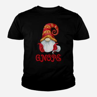 Nordic Gnome Christmas Gnope - Garden Gnome Merry Christmas Youth T-shirt | Crazezy