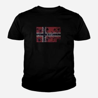 Norway Flag Faded Abstract Norwegian Flag Youth T-shirt | Crazezy UK