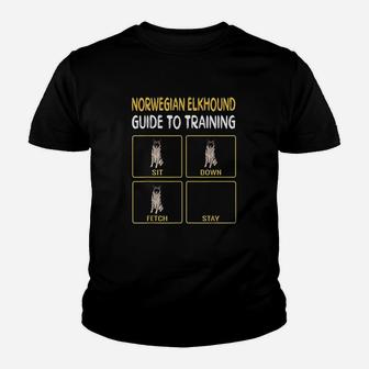 Norwegian Elkhound Guide To Training Dog Obedience Youth T-shirt | Crazezy AU