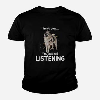 Norwegian Elkhound I Hear You Not Listening Youth T-shirt | Crazezy