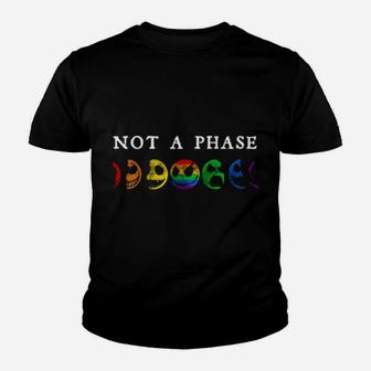 Not A Phase Skellington Moons Lgbt Youth T-shirt - Monsterry