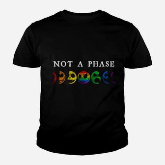 Not A Phase Skellington Moons Lgbt Youth T-shirt - Monsterry DE