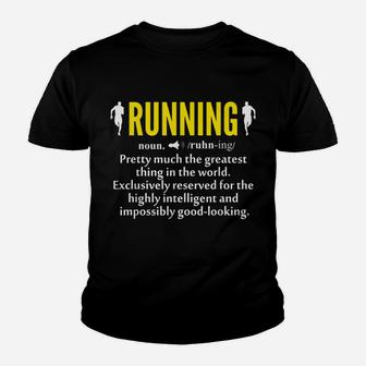 Noun Running Funny Definition Marathon Runnerrunning Gift Youth T-shirt | Crazezy DE