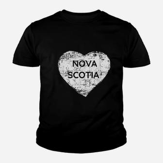 Nova Scotia Love Heart Nova Scotia Youth T-shirt - Thegiftio UK