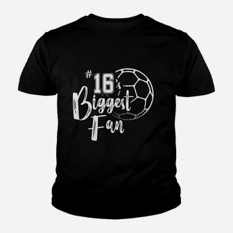 Number 16's Biggest Fan Youth T-shirt - Thegiftio UK