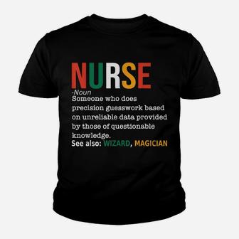 Nurse Definition Noun Funny Nurse Nursing School Youth T-shirt | Crazezy
