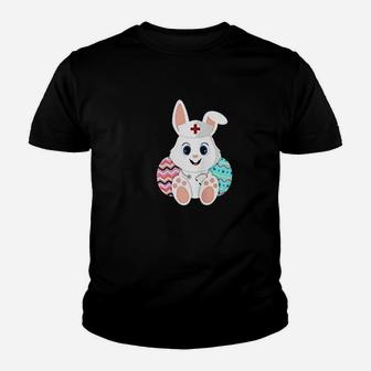 Nurse Easter Bunny Egg Green Youth T-shirt | Crazezy DE
