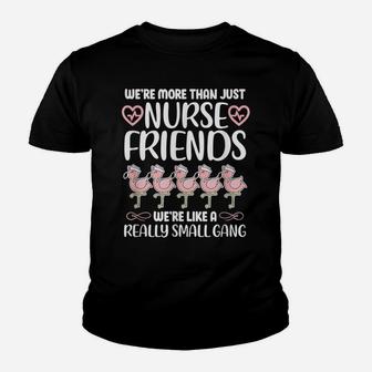 Nurse Friends Funny Flamingo Nursing Youth T-shirt | Crazezy CA