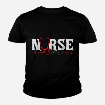 Nurse Grad Shirt Nursing Student Graudation 2019 Tshirt Gift Youth T-shirt | Crazezy