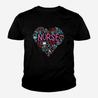 Nurse Love Nursing Student Rn Life Thank You Gifts Youth T-shirt | Crazezy