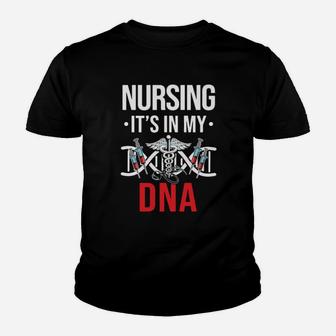Nursing Its On My Dna Youth T-shirt - Monsterry DE
