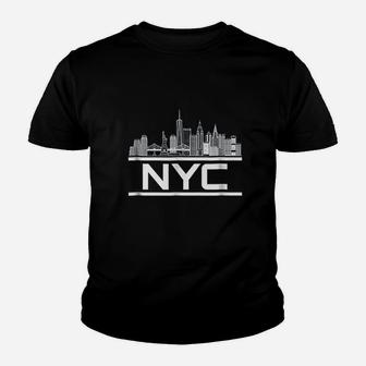 Nyc New York City Skyline Youth T-shirt | Crazezy