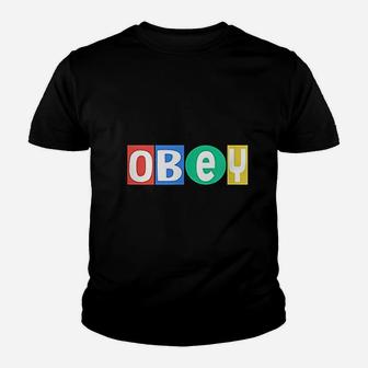 Obey 4 Color Youth T-shirt | Crazezy CA