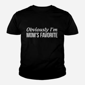 Obviously I Am Moms Favorite Youth T-shirt | Crazezy