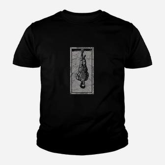 Occult The Hanged Man Tarot Card Vintage Youth T-shirt | Crazezy DE