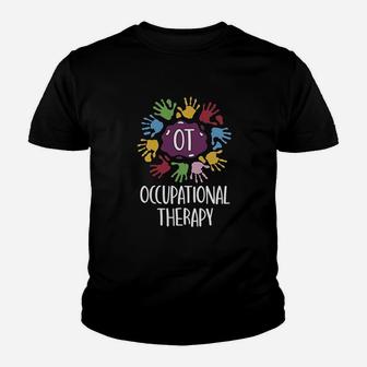 Occupational Therapy Ot Gifts Therapist Colour Hands Youth T-shirt | Crazezy DE
