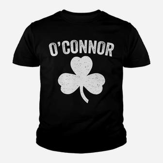 O'connor Irish Family Name St Patrick's Day Shamrock Gift Youth T-shirt | Crazezy