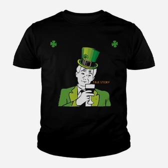 Official You Know Youre 100 Irish When Youve No Idea How To Make A Long Story Youth T-shirt - Monsterry