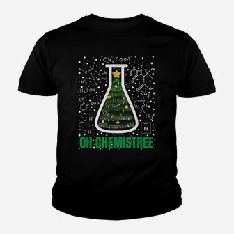 Oh Chemistree Chemistry Teacher Ugly Science Merry Christmas Youth T-shirt | Crazezy DE