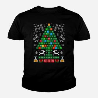 Oh Chemistree Christmas Chemistry Science Periodic Table Sweatshirt Youth T-shirt | Crazezy