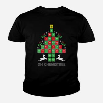 Oh Chemistree Cool Science Chemical Periodic Table Christmas Youth T-shirt | Crazezy CA