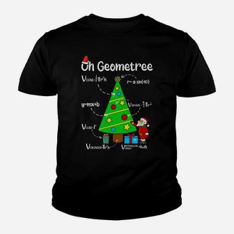 Oh Geometree Geometry Funny Maths Christmas Tree Youth T-shirt | Crazezy