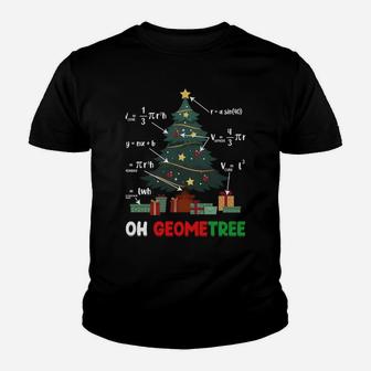 Oh Geometree Geometry Math Science Teacher Christmas Funny Sweatshirt Youth T-shirt | Crazezy CA