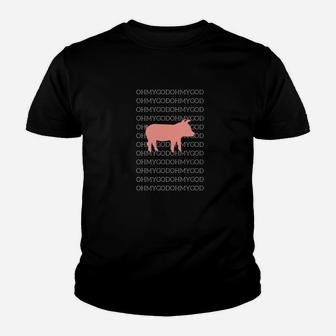 Oh My God Pig Pig Apparel Oh My Funny Youth T-shirt - Thegiftio UK