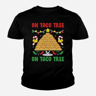 Oh Taco Tree Mexican Food Taco Lover Christmas Gift Youth T-shirt | Crazezy