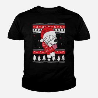 Old English Sheepdog Funny Dog Ugly Christmas Gift Youth T-shirt | Crazezy UK