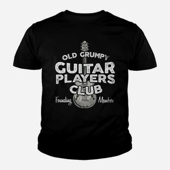 Old Grumpy Guitar Players Club Founding Member Youth T-shirt | Crazezy