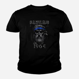 Old Man Club Police Chapter Established 1964 Youth T-shirt | Crazezy